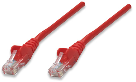 0766623318198 - ROT - Intellinet 318198 RJ45 Netzwerkkabel Patchkabel cat 5e u utp 050 m 1 St