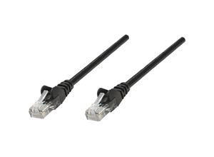 0766623320740 - 320740 RJ45 Netzwerkkabel Patchkabel cat 5e u utp 100 m Schwarz 1 St - Intellinet