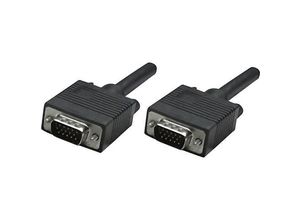 0766623337342 - VGA Anschlusskabel VGA 15pol Stecker VGA 15pol Stecker 3000 m Schwarz 337342 schraubbar VGA-Kabel