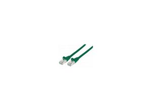 0766623350600 - Premium Netzwerkkabel Cat6a s ftp 100% Kupfer Cat6a-zertifiziert LS0H RJ45-Stecker RJ45-Stecker 10 m grün - Intellinet