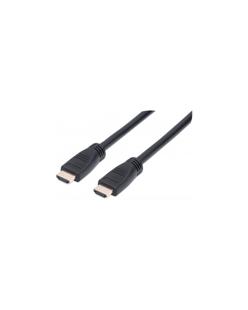 0766623353960 - HDMI Cable with Ethernet (CL3 rated suitable for In-Wall use) 4K@60Hz (Premium High Speed) 8m Male to Male Black Ultra HD 4k x 2k In-Wall rated Fully Shielded Gold Plated Contacts Lifetime Warranty Polybag - HDMI-Kabel mit Eth