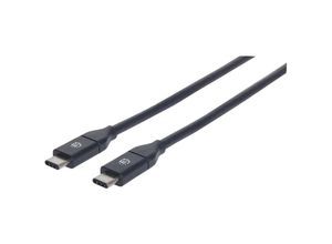 0766623354899 - USB-C to USB-C Cable 50cm Male to Male Black 10 Gbps (USB 32 Gen2 aka USB 31) 3A (fast charging) SuperSpeed+ USB Lifetime Warranty Polybag - USB Typ-C-Kabel - USB-C zu USB-C - 50 cm