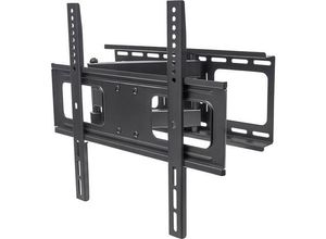 0766623461252 - Manhattan TV & Monitor Mount Wall Full Motion 1 screen Screen Sizes 32-55 Black VESA 200x200 to 400x400 Max 50kg LFD Tilt & Swivel with 3 Pivots Lifetime Warranty - Klammer - für LCD TV - Schwarz