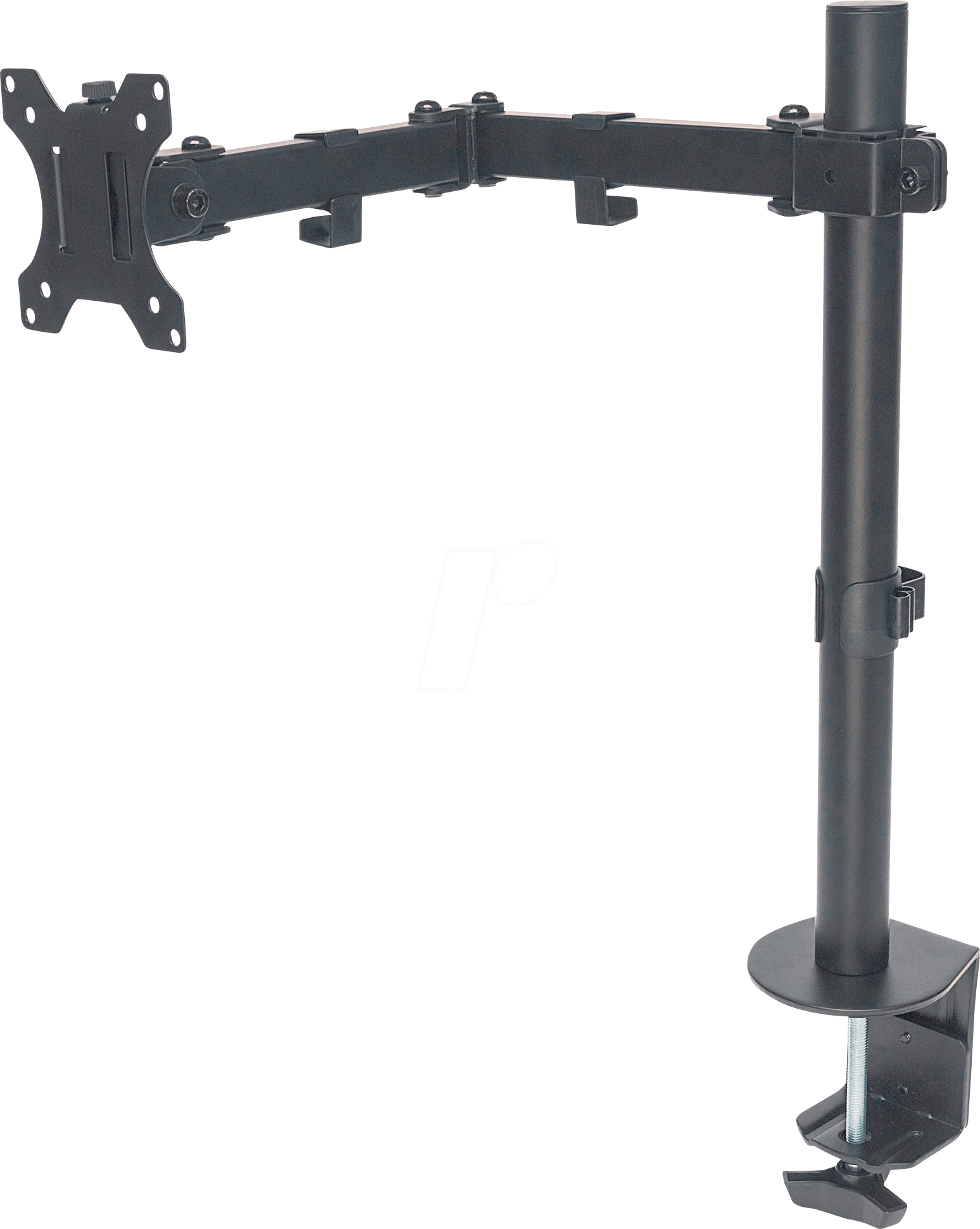 0766623461542 - TV & Monitor Mount Desk Full Motion 1 screen Screen Sizes 10-27 Black Clamp Assembly VESA 75x75 to 100x100mm Max 8kg Lifetime Warranty - Befestigungskit - für LCD-Display - Stahl - Schwarz - Bildschirmgröße 33-813 cm (13-32)