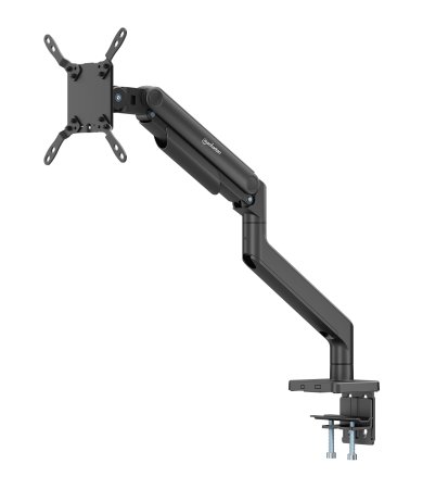 0766623462570 - MANHATTAN Tischhalterung mit mechanischer Feder und besonders hoher Traglast für einen Monitor Aluminium