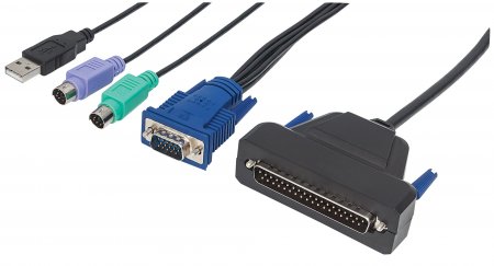 0766623507769 - INTELLINET 1-Port VGA-Kabel für KVM-Konsole