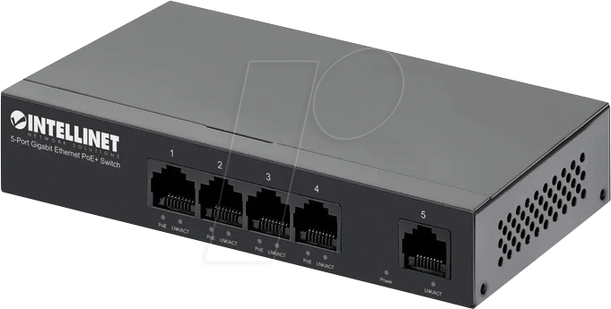 0766623561792 - INT 561792 - Switch 5-Port Gigabit Ethernet PoE+