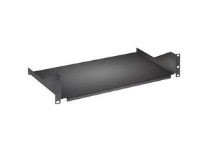 0766623710916 - Intellinet 19 Fachboden zur Frontmontage 2 HE Montage an den beiden vorderen Profilschienen Fachbodentiefe 400 mm schwarz - Rack - Regal - 2U