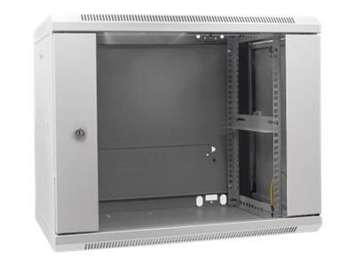 0766623711821 - 711821 19 Zoll Netzwerkschrank (B x H x T) 600 x 500 x 600 mm 9 HE Lichtgrau (RAL 7035)