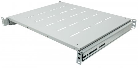 0766623712330 - Intellinet 19 Ausziehbarer Fachboden 1 HE geeignet für Schränke mit 800 bis 1000 mm Tiefe Ablagefläche 550 mm Tiefe grau Rack - Regal - 1U