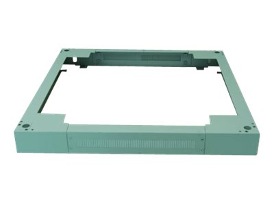 0766623712828 - 712828 19 Zoll Netzwerkschrank-Sockel Geeignet für Schranktiefe 1000 mm Grau (RAL 7035)
