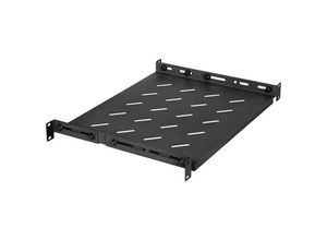 0766623714082 - 714082 19 Zoll Netzwerkschrank-Geräteboden 1 HE Geeignet für Schranktiefe 600 mm Schwarz (RAL 9004 matt)