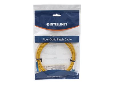 0766623750011 - INTELLINET LWL Anschlusskabel LC ST  2m Singlemode OS2 gelb