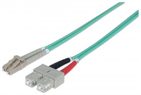 0766623750158 - INTELLINET LWL Anschlusskabel LC SC 2m Multimode OM3 aqua 0766623750158 - INTELLINET LWL Anschlusskabel LC SC 2m Multimode OM3 aqua