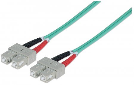 0766623750844 - INTELLINET LWL Anschlusskabel SC SC 5m  Multimode OM3 aqua