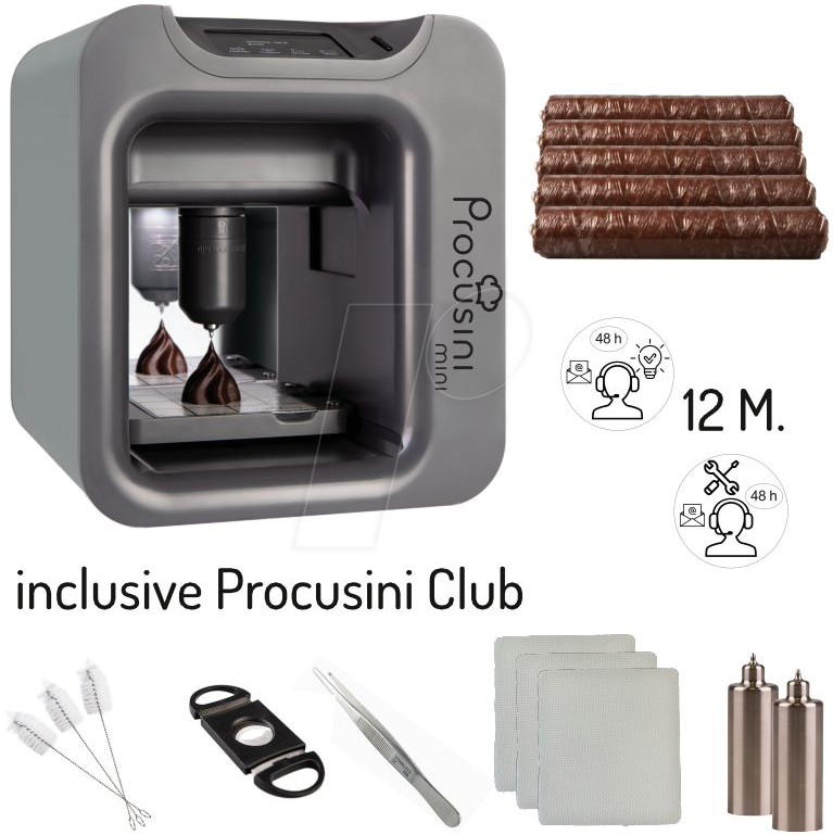 0766734616695 - 00058M - 3D-Schokodrucker Procusini mini Premium-Paket