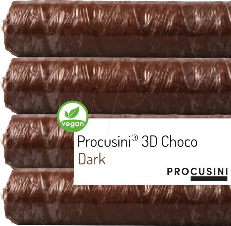 0766734616718 - 10031P - 3D Druck Rohstoff Choco Dark (vegan)