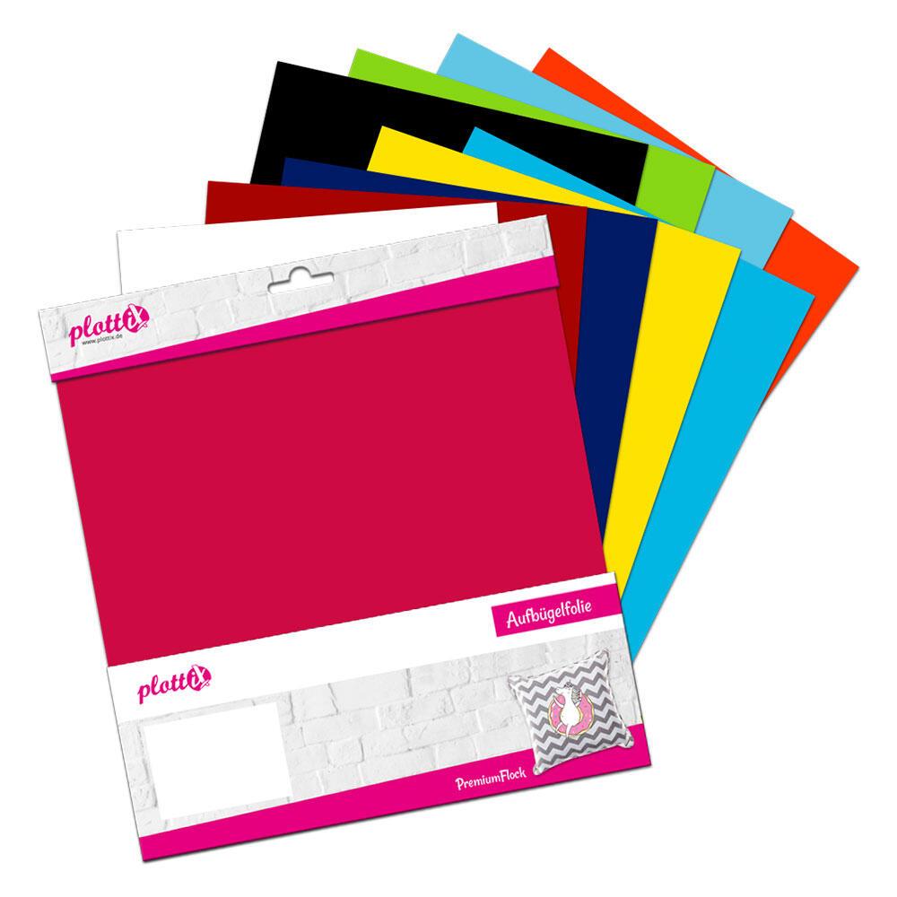 0767523756042 - plottiX PremiumFlock Bundle 2 - 10 Stück (30 cm x 30 cm)