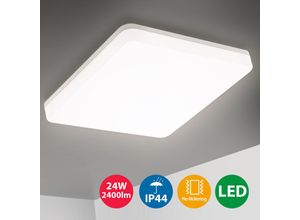 0768430291718 - Oeegoo - led Deckenleuchte Badlampe 24W 2400LM Flimmerfrei Deckenlampe Ersetzt 200W Glühbirne IP44 Wasserdicht Badezimmerlampe Wohnzimmerlampe