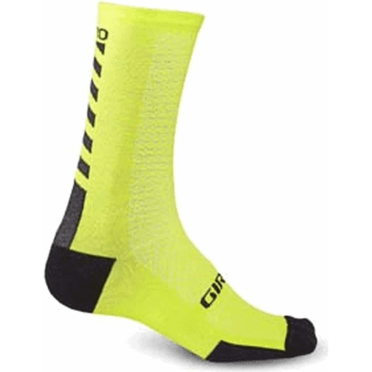 0768686011276 - HRc Grip Socken Lime Schwarz 40-42 aus Merinowolle und Meryl Skinlife