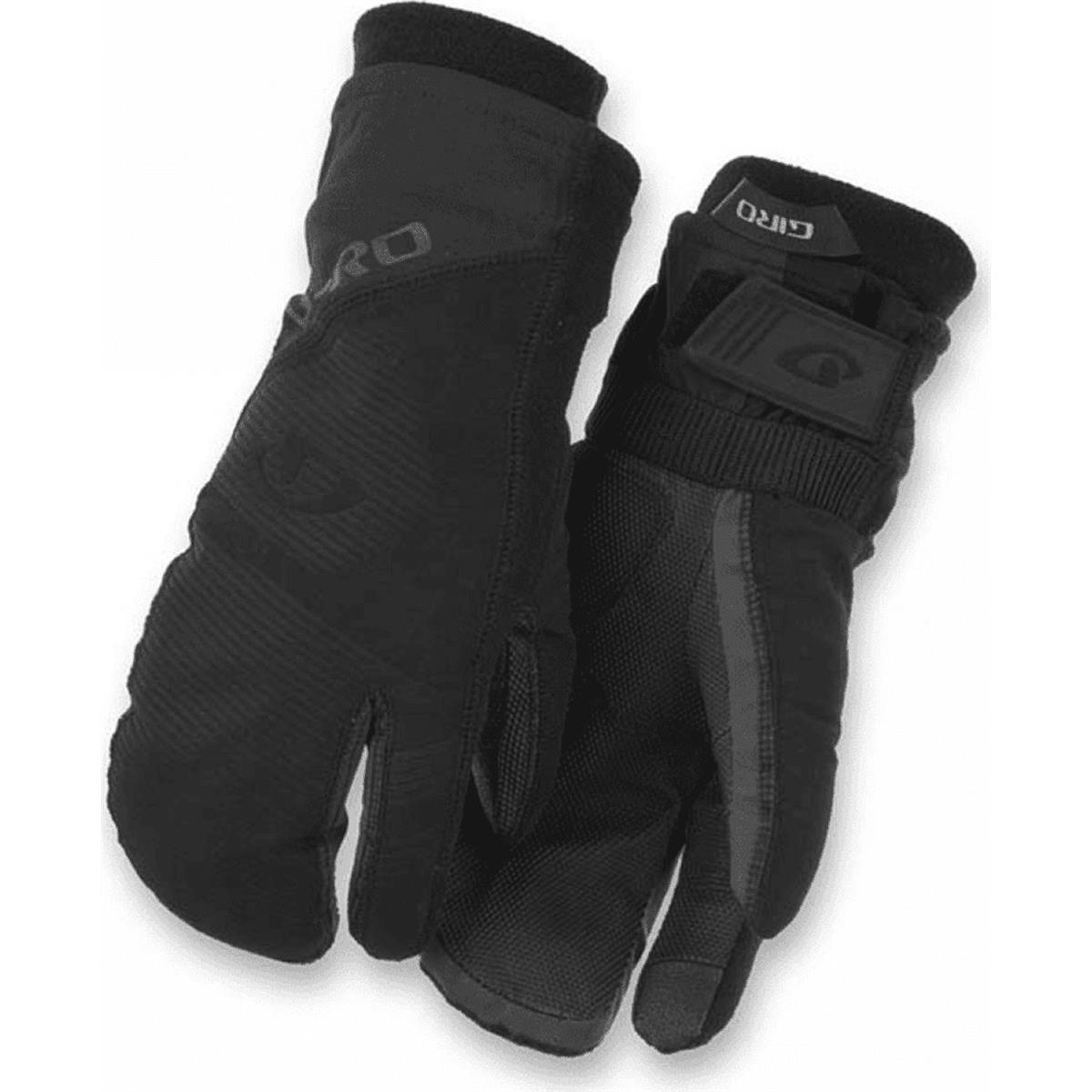 0768686149733 - Lange Schwarze Winterhandschuhe XS mit Touchscreen-Technologie und Fäustling-Design