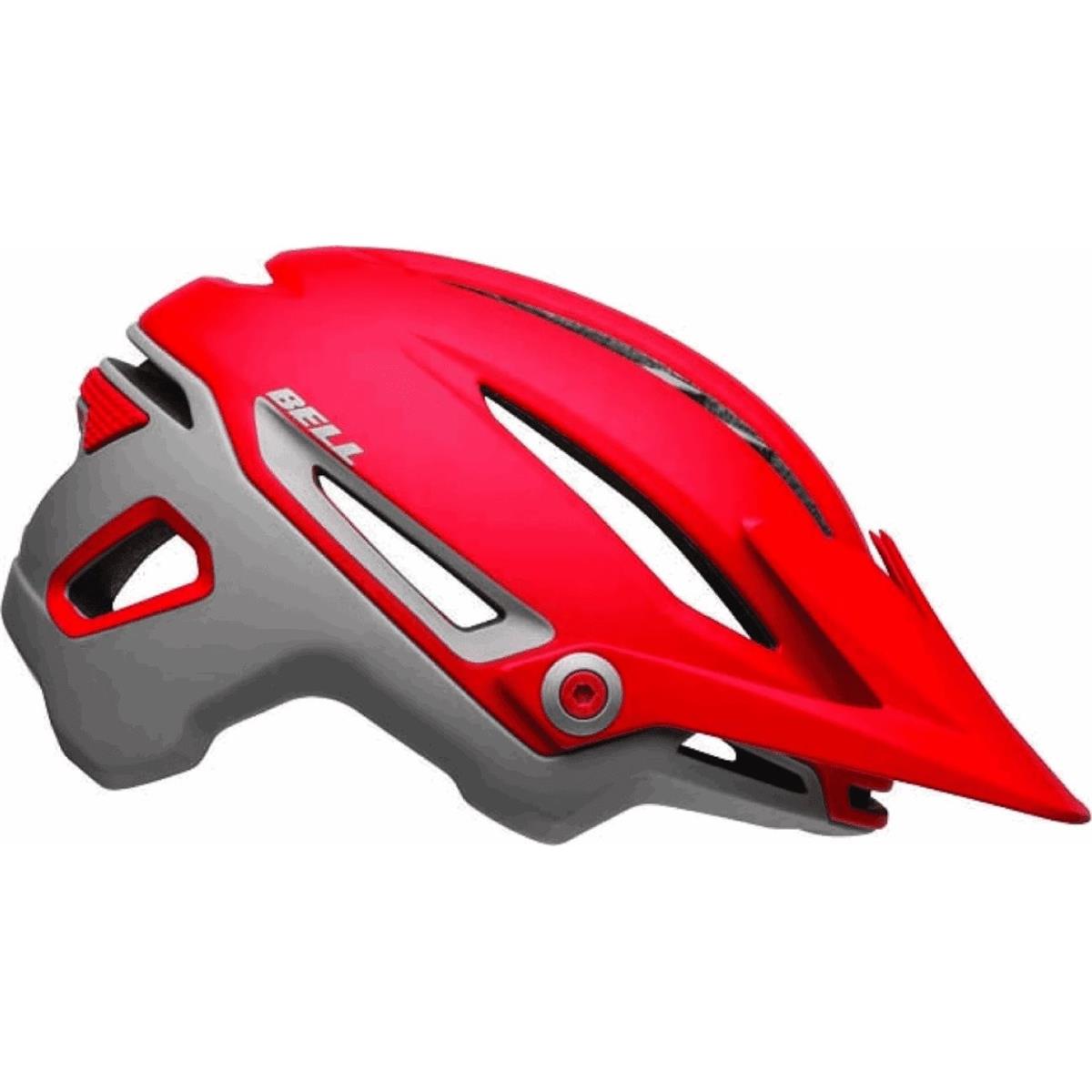 0768686165078 - MTB Helm Sixer MIPS Grau Rot 52-56cm mit fortschrittlicher Belüftung