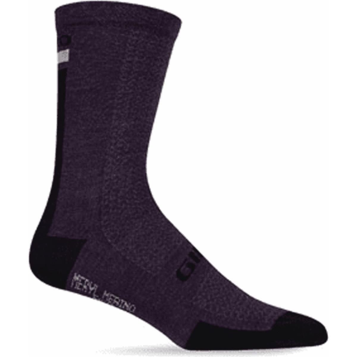 0768686199851 - HRc Grip Socken Lila Schwarz aus Merinowolle Größe 40-42 - Optimaler Komfort