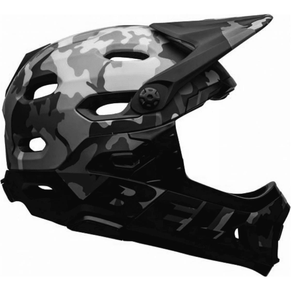 0768686281747 - Vollvisierhelm Super DH Schwarz Camo mit MIPS Größe 58-62 cm Downhill-zertifiziert