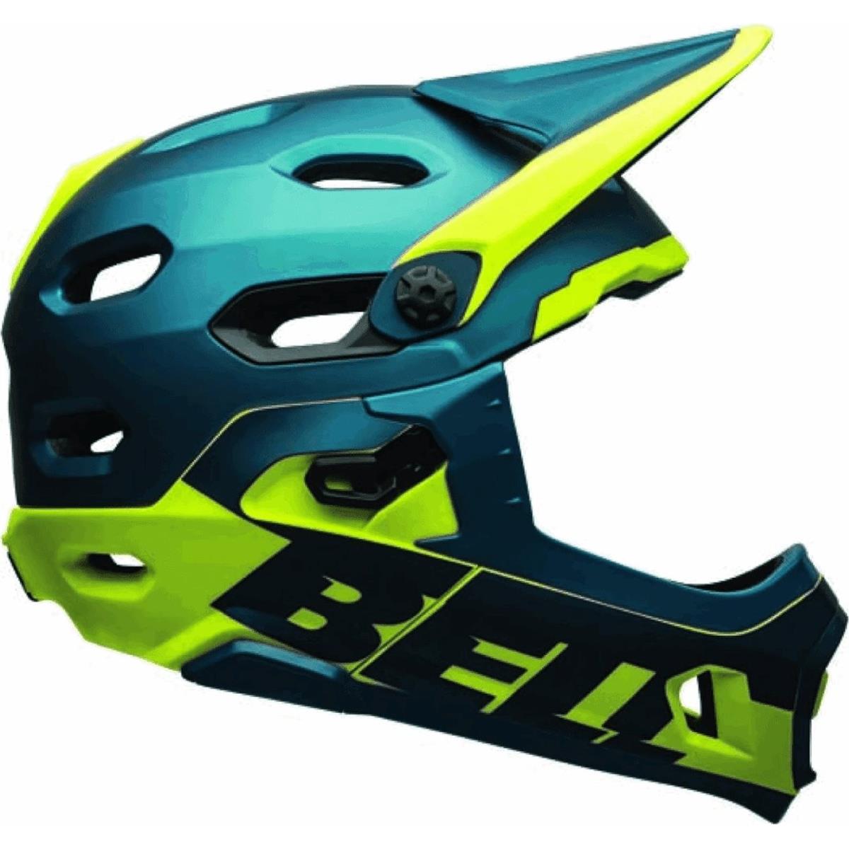 0768686281853 - Super DH Integralhelm Blau Gelb mit MIPS Spherical Größe 55-59 cm