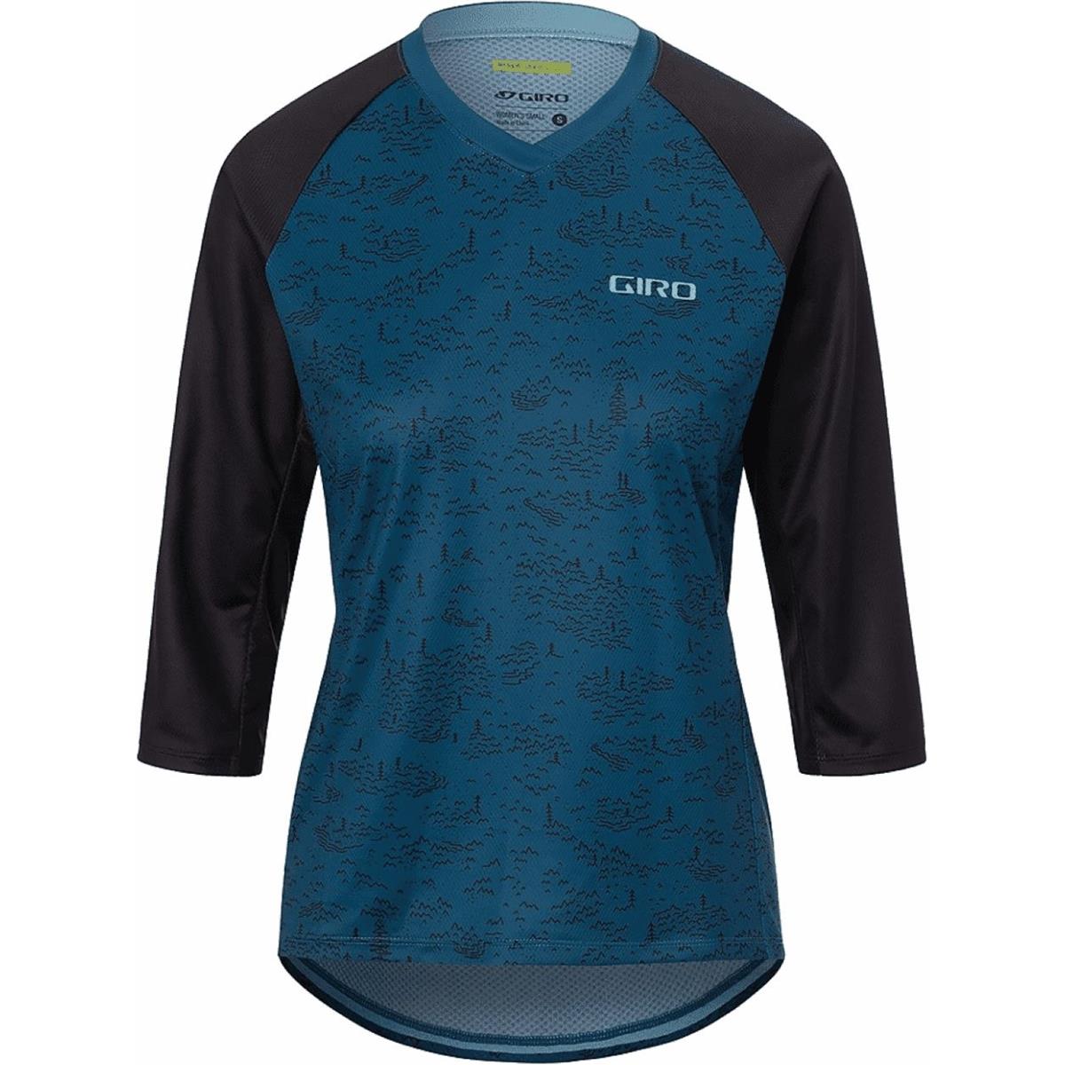 0768686447563 - Damen Roust 3 4 Shirt Atmungsaktiv Blau Hafen XS - Komfort und Leistung