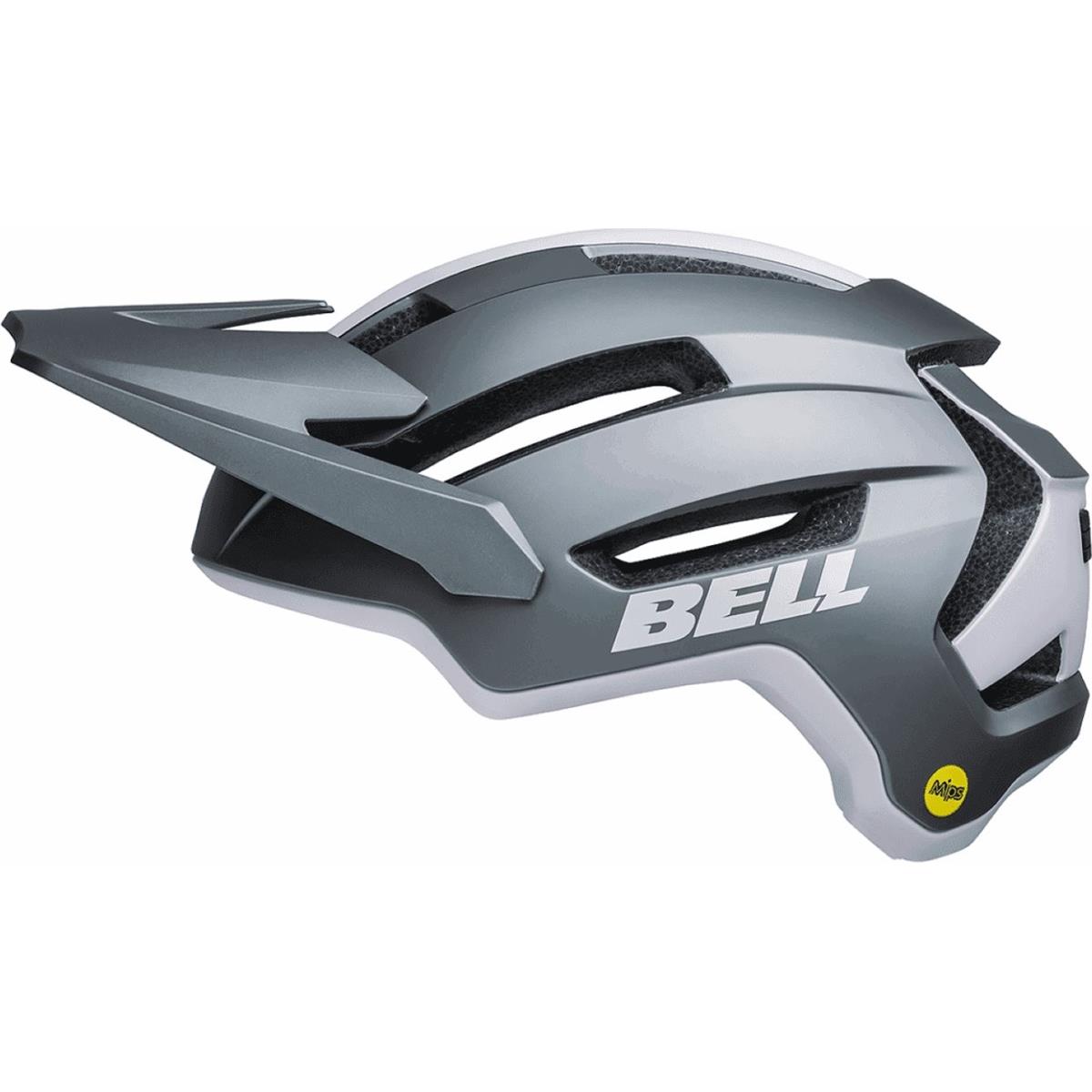 0768686472077 - 4Forty Air MIPS Helm Grau Weiß Größe M (55-59 cm) - Schutz und Komfort für Trails