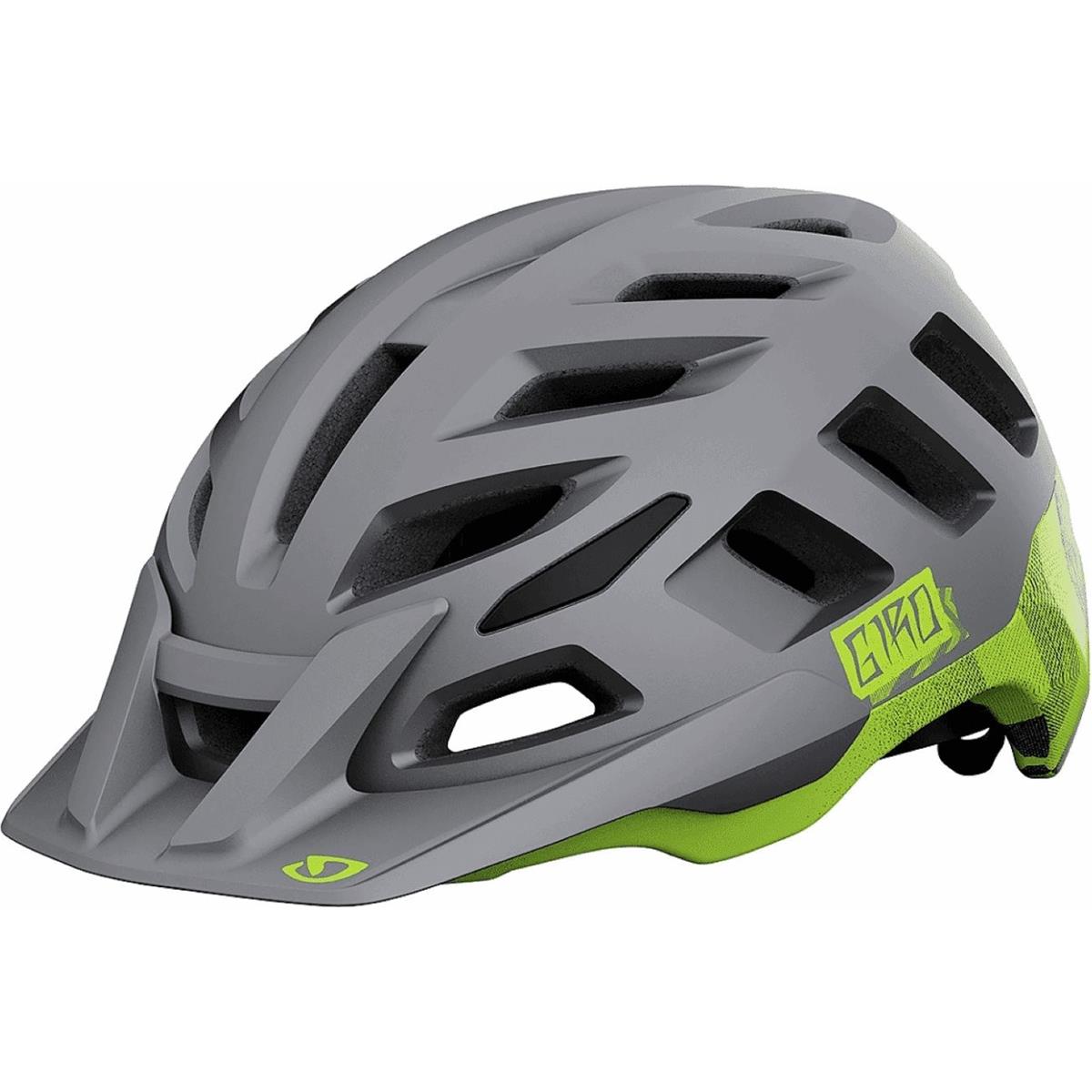 0768686474057 - Radix Helm Schwarz Lime Größe M 55-59 cm - Leicht Belüftet und Sicher für Trailfahrer