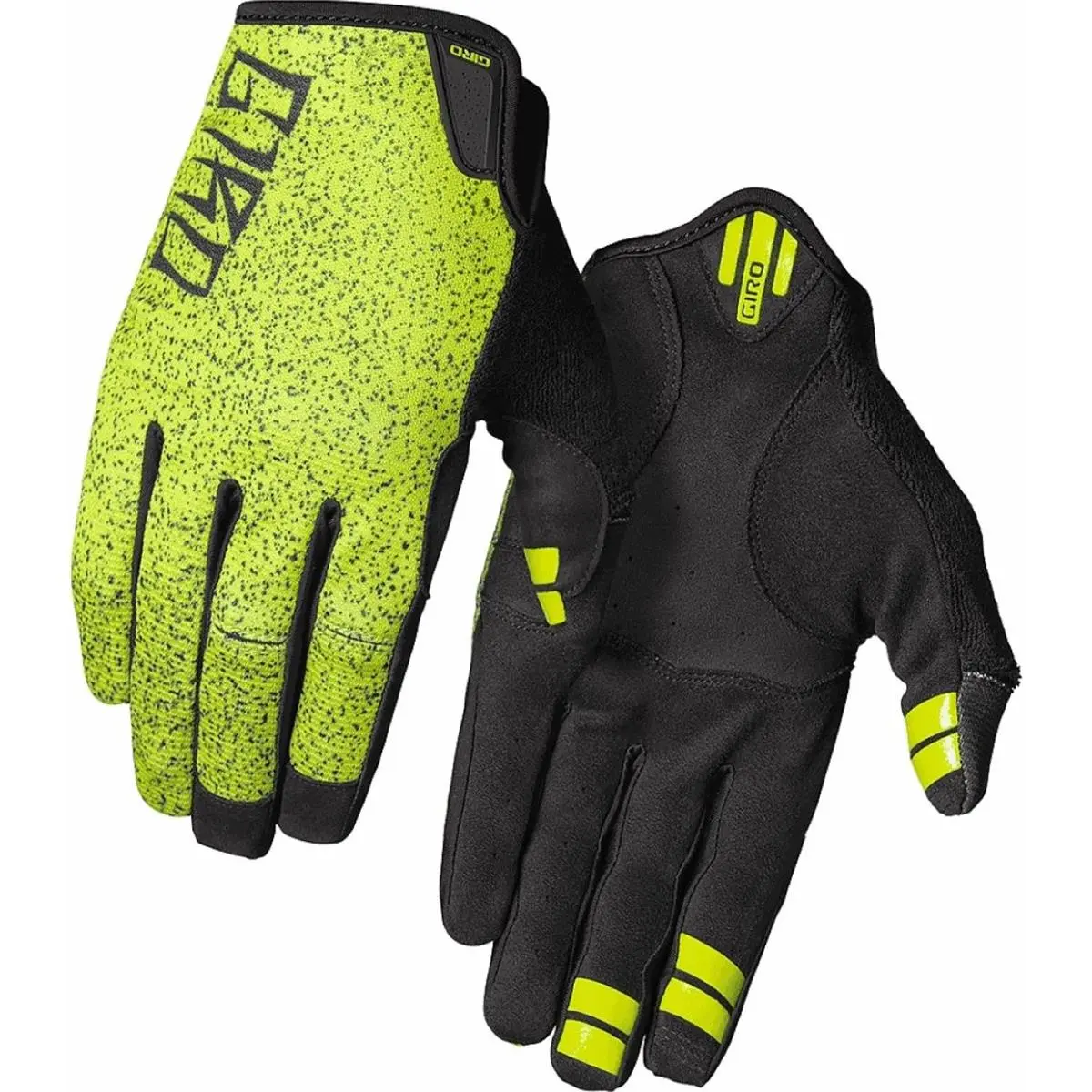 0768686496882 - DND 2022 Lange Handschuhe Lime Schwarz XL für Sommer-Radsport - Atmungsaktiv und Strapazierfähig mit EVA Polsterung