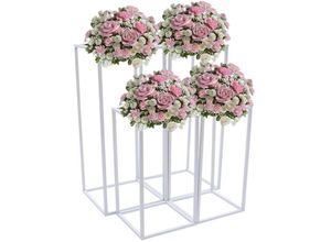 0769092768570 - Hochzeit Dinner Dinner Center Flower Flower Flooring Vase Säule Metall Regal