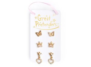 0771877906077 - Great Pretenders Ohrringe BOUTIQUE ROYAL CROWN 3 Paar