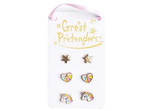 0771877906084 - Great Pretenders Ohrringe BOUTIQUE HAPPY COLOR 3 Paar