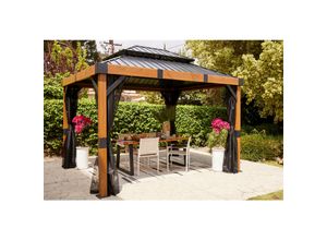 0772830168303 - Aluminium Pavillon Fontana 10x12 inkl Moskitonetz