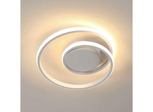 0776609521245 - Led Deckenleuchte 30W Kreative Moderne Spiralenform 3400LM Durchmesser 30cm Weiß led Deckenlampe für Flur Küche Wohnzimmer Balkon Warmweißes