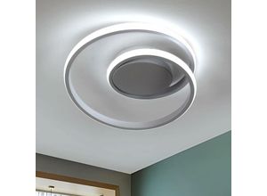 0776609521252 - AISKDAN Moderne LED Deckenleuchte 30W 3400LM Kreative Spiralenform Kaltes Weißes Licht 6500K LED Deckenlampe für Flur Küche Wohnzimmer Balkon