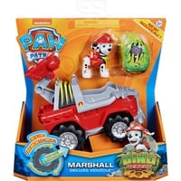 0778988305522 - PAW Patrol Dino Rescue Marshalls Basis Fahrzeug mit Rückzieh-Mechanismus inklusive Hundefigur und Überraschungs-Dino Spielzeug Kinder ab 3 Jahren rot-kombi Kleinkinder