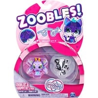 0778988378847 - Zoobles Rainbow Schmetterling und Black and White Fuchs Spielfigur