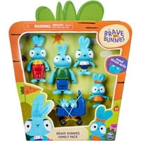 0778988417836 - Brave Bunnies Family 5er Pack mit Actionfiguren der Hasenfamilie (Ma Pa Bop Boo und die Babies im Kinderwagen) Spielzeug Jungen und Mädchen ab 3 Jahren Kinder