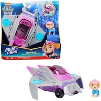 0778988446690 - Paw Patrol Aqua Pups - Basis Fahrzeug im Rochen-Design mit Skye-Welpenfigur Spielfahrzeug