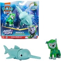 0778988446805 - Paw Patrol Aqua Pups - Hero Pups-Set mit Rocky-Welpenfigur und Sägefisch-Figur Spielfigur