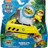 0778988490624 - Paw Patrol Jungle Pups - Nashorn-Fahrzeug mit Rubble-Figur  Spielfahrzeug