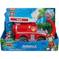 0778988495469 - Paw Patrol Jungle Pups - Großes Elefanten-Fahrzeug mit Wasser-Abwurf und Marshall-Figur Spielfahrzeug