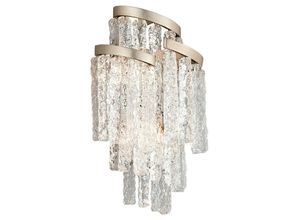 0782042032705 - Hudson Valley Lighting - Mont Blanc 3-flammige Wandleuchte modern Leaf venezianisches Glas