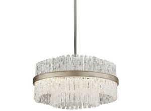 0782042880221 - Hudson Valley Lighting - Chime 4-flammige Pendelleuchte Blattsilber Edelstahl poliert Glas