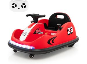 0783501230137 - Autoscooter 12 V OULLINE KINDER AUToscooter mit 360-Grad-Drehung und Vorwärts- und Rückwärtsfunktion Rot