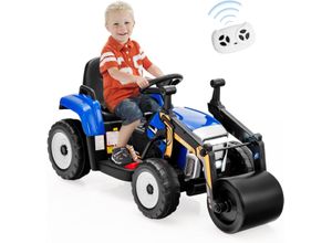 0783501231264 - 12V Kinder Walze mit Musik Hupen und Scheinwerfer